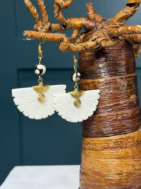 Safari Path Bone Earrings