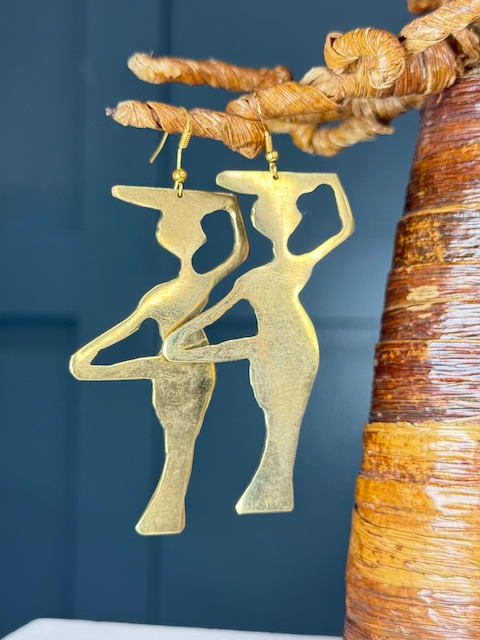 Ubuntu Brass Link Earrings