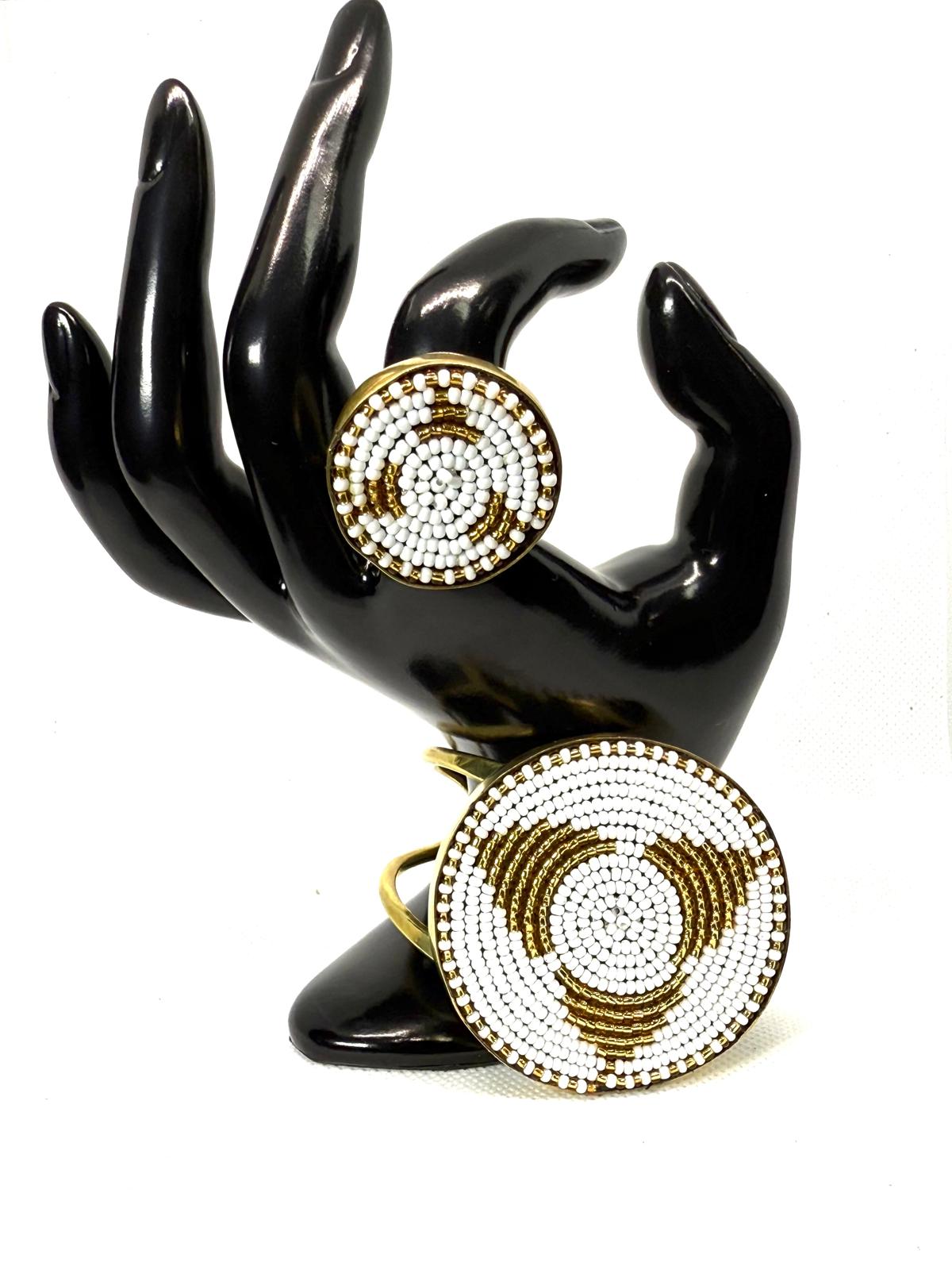 Royal Tribe Beaded Bracelet & Ring Set