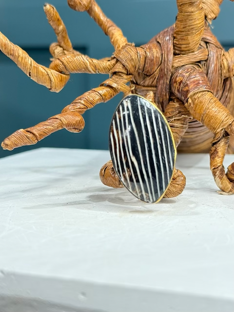 Rwenzori Forge Bone and Brass Ring