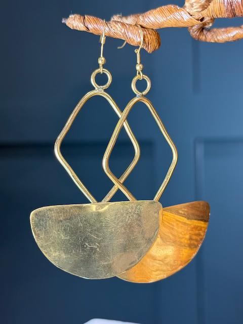 Samburu Sun Brass Earrings