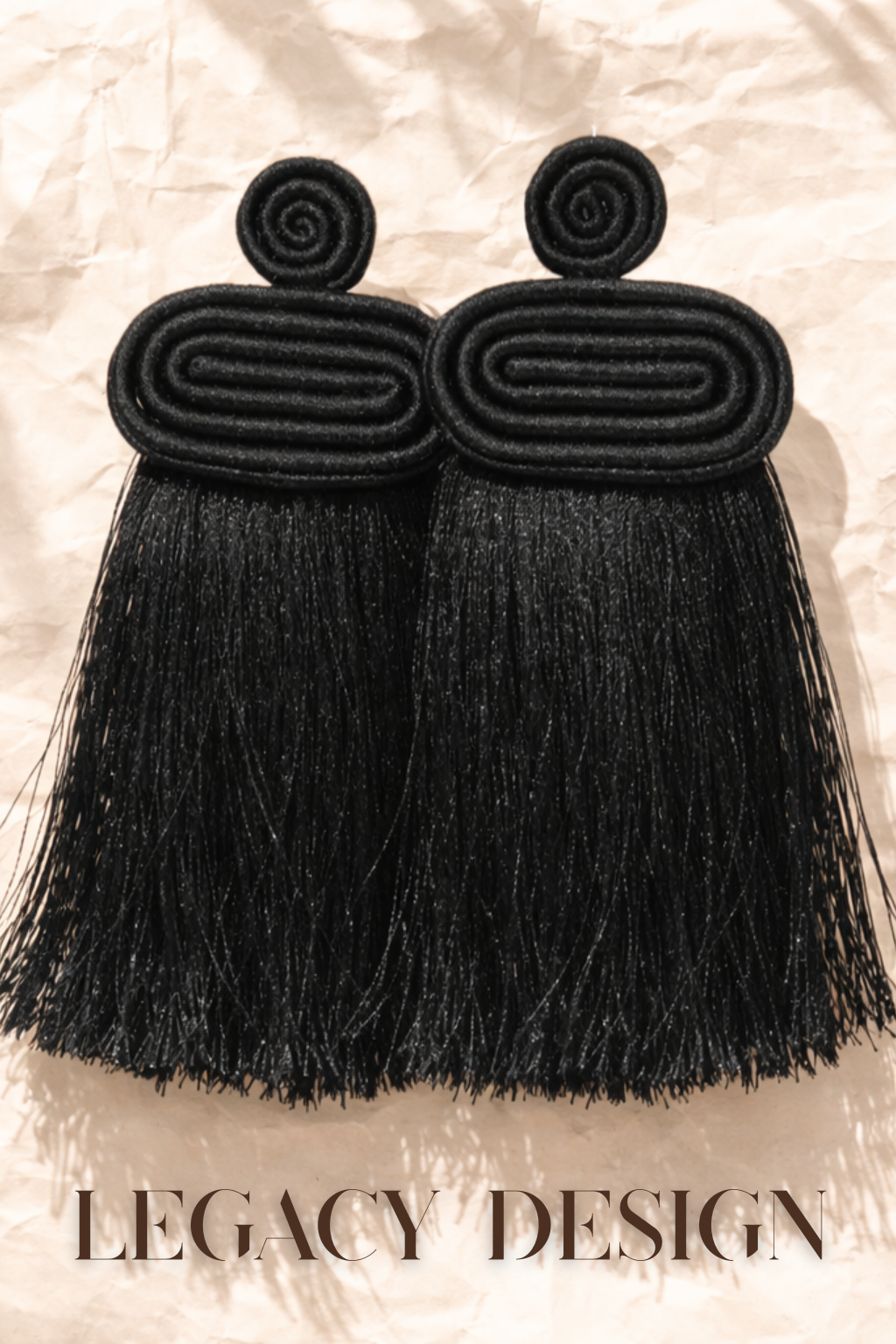 Rwanda Fringe Earrings – Handwoven Statement Earrings