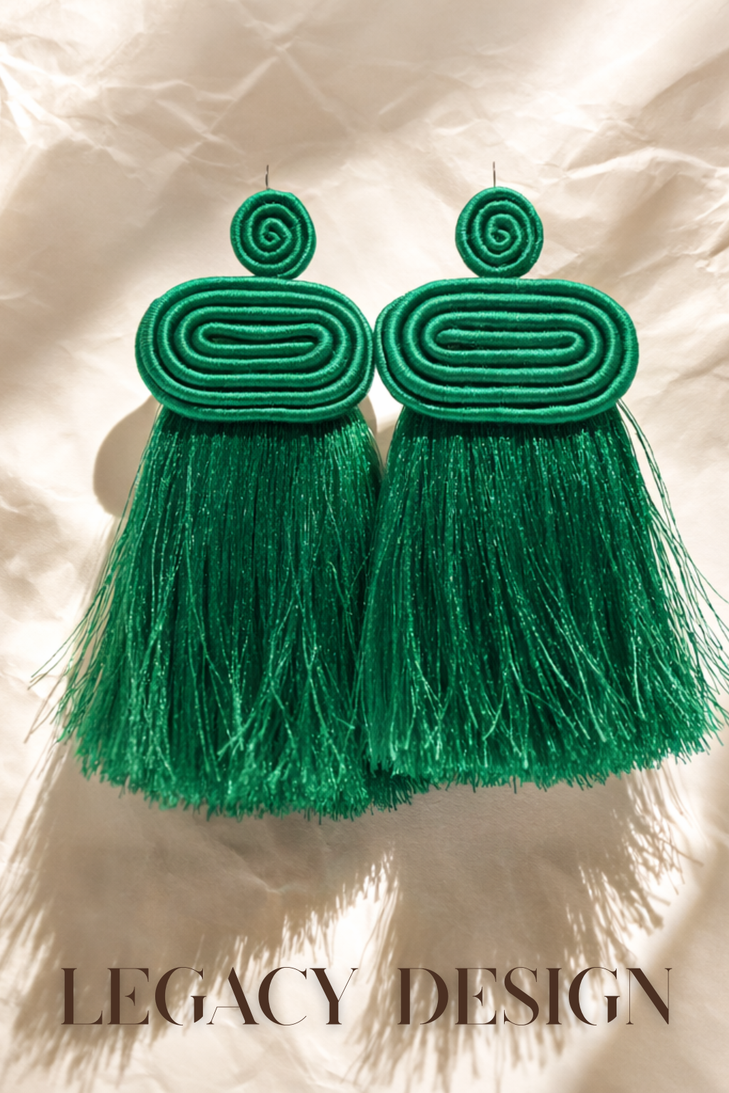 Rwanda Fringe Earrings – Handwoven Statement Earrings