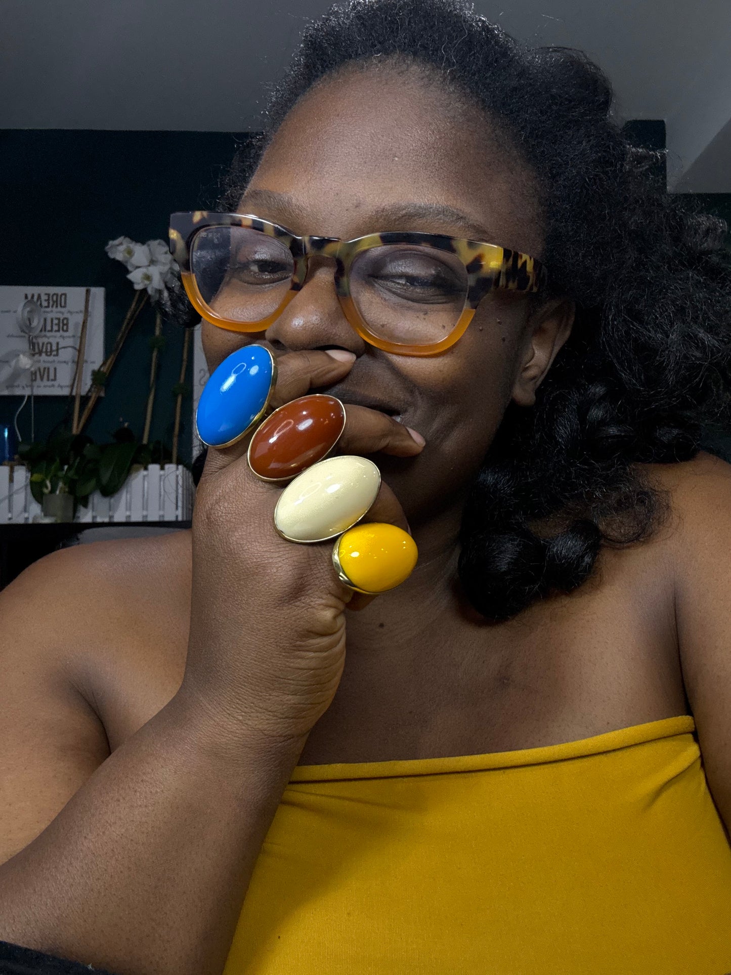 Sahara Majesty Oval Stone Ring