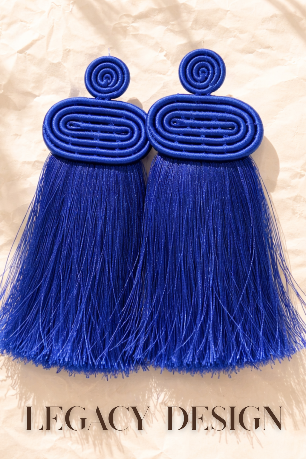 Rwanda Fringe Earrings – Handwoven Statement Earrings