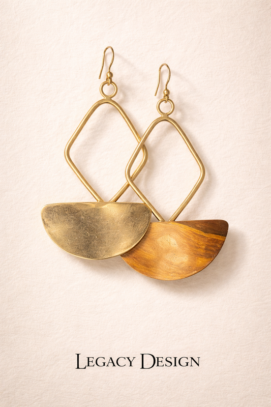 Samburu Sun Brass Earrings