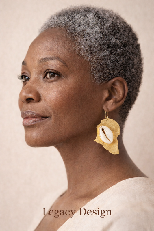 Kitenge Spiral Brass Drops