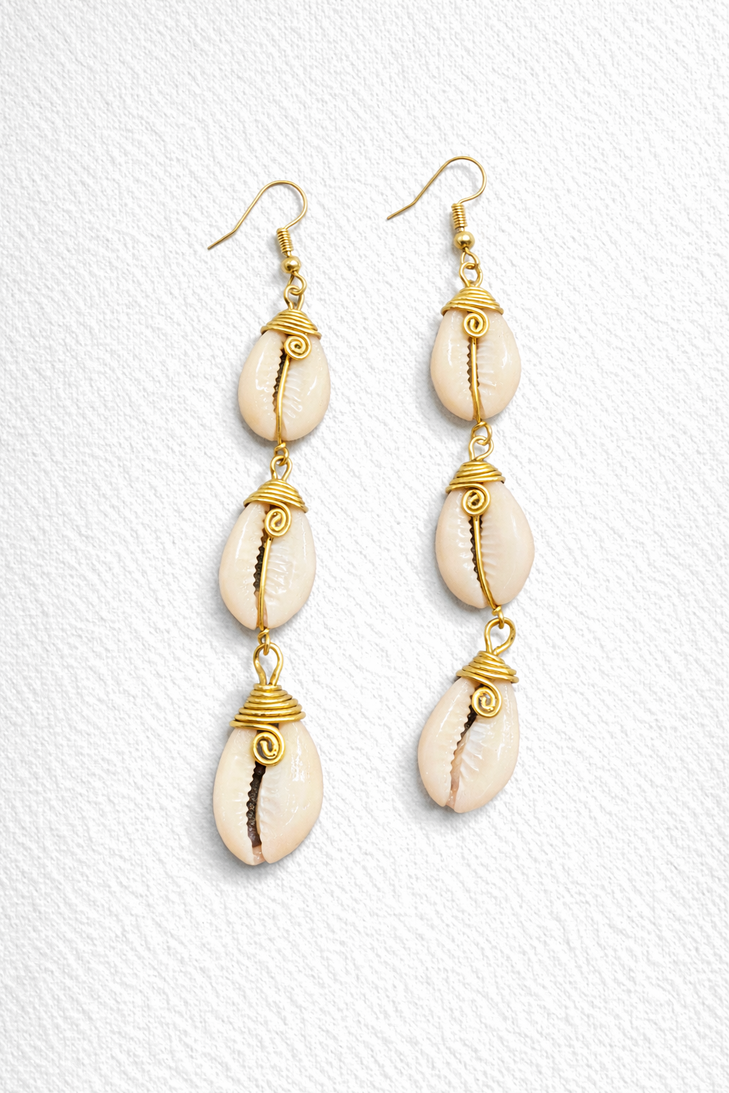 Heritage Flow Cowrie Earrings