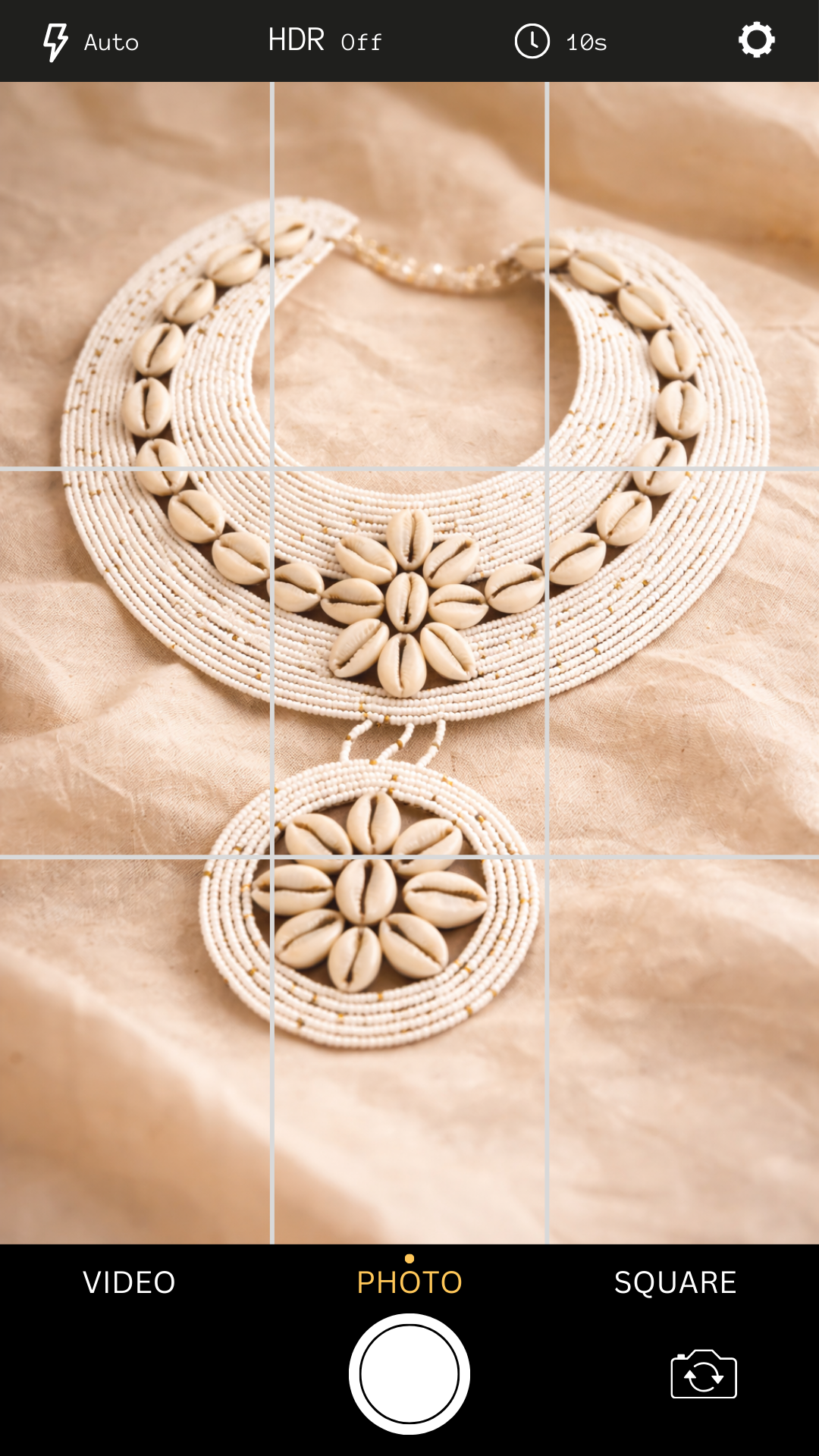 Queen Mother Cowrie & Beaded Royal Necklace