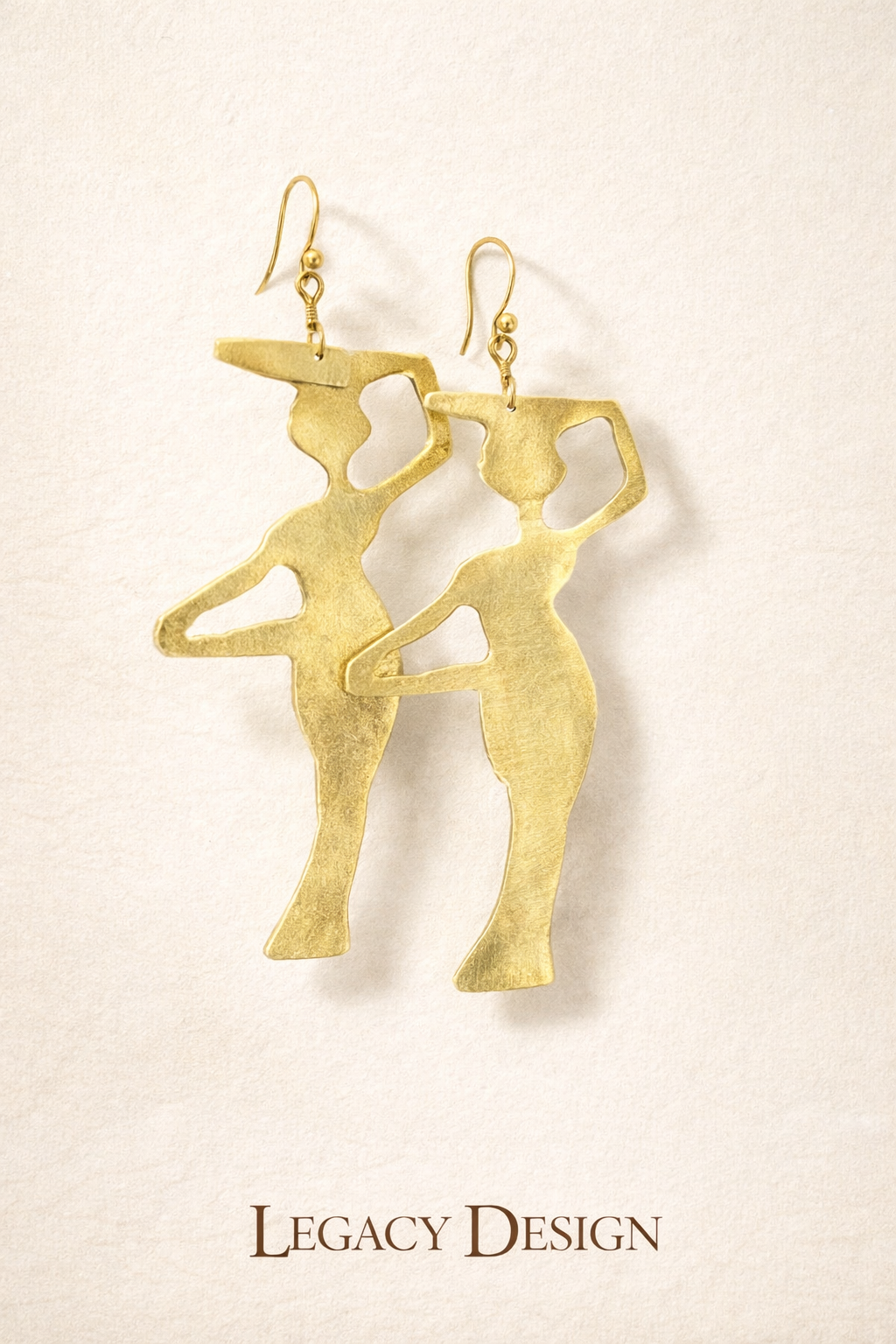 Ubuntu Brass (I am because we are) Earrings