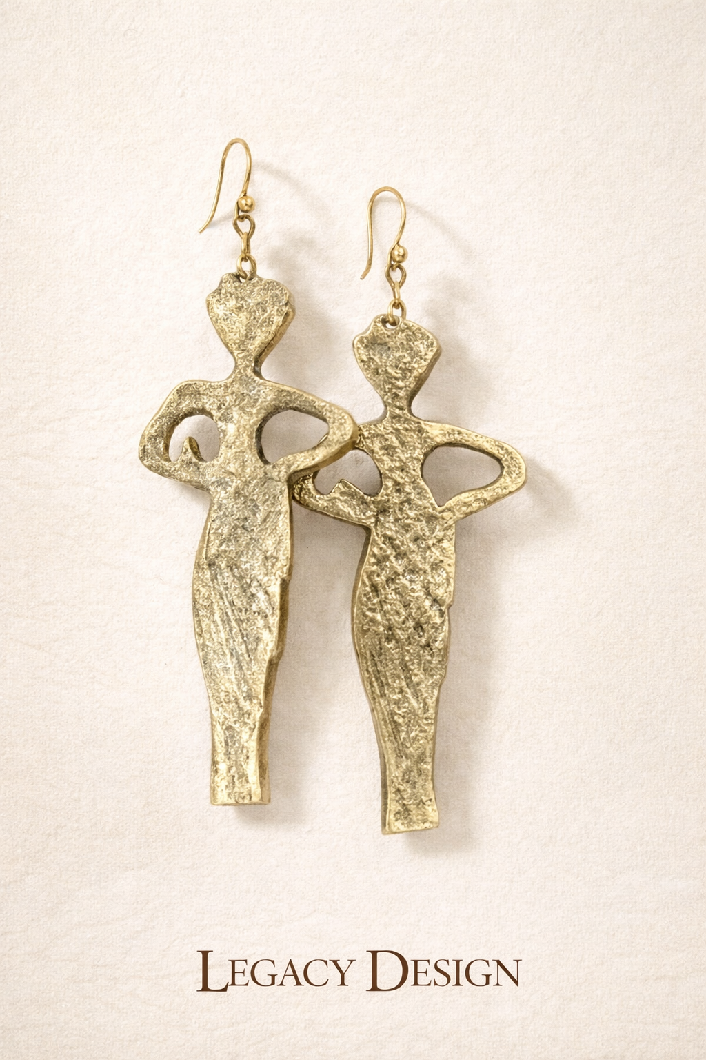 Ubuntu Brass (I am because we are) Earrings