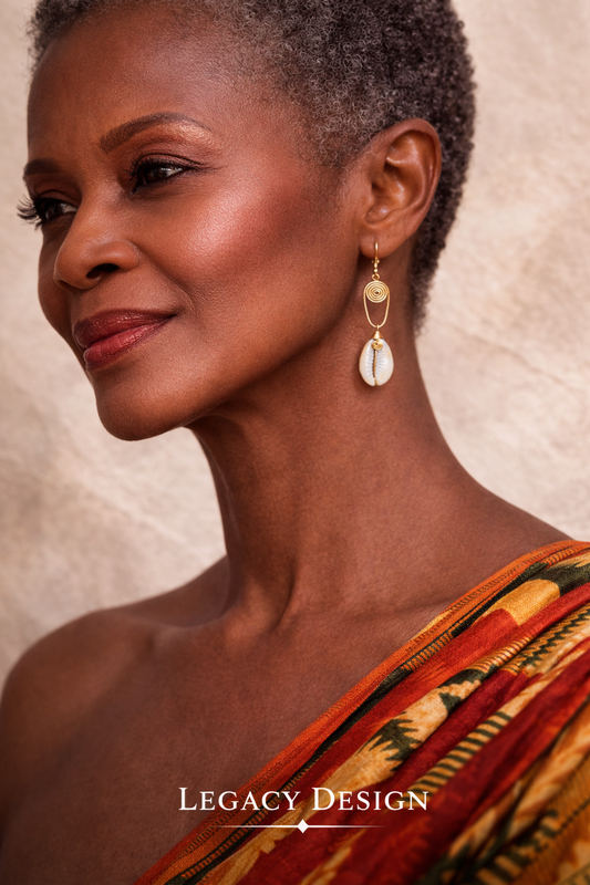 Urahisi (“Simplicity”) Cowrie Spiral Drops