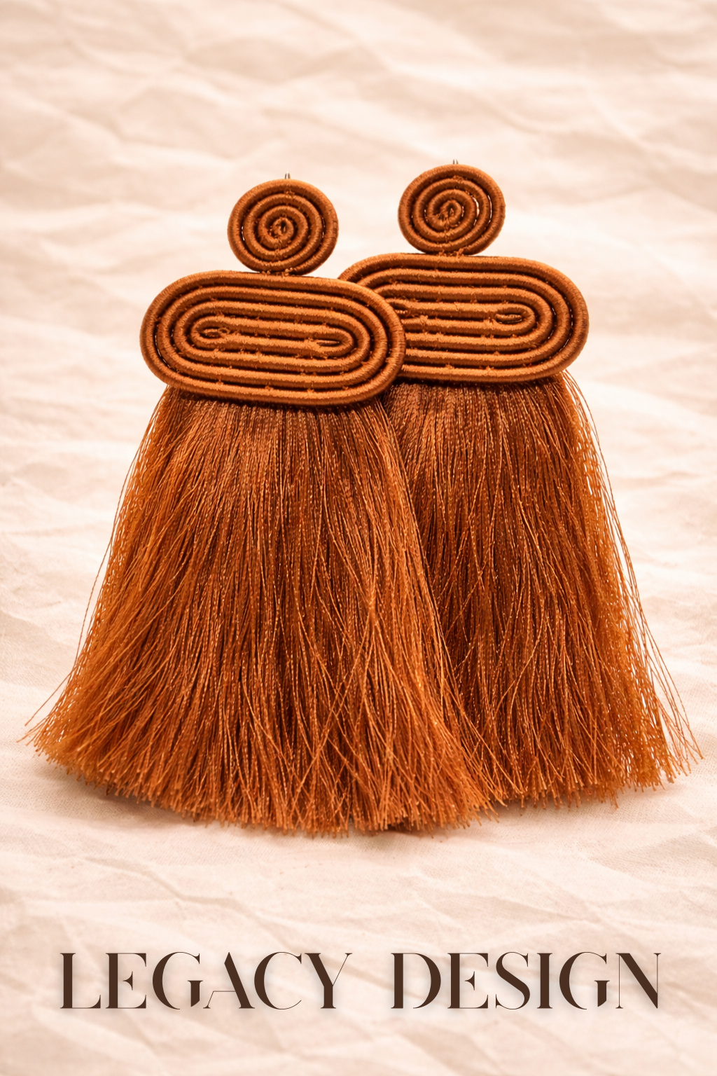 Rwanda Fringe Earrings – Handwoven Statement Earrings