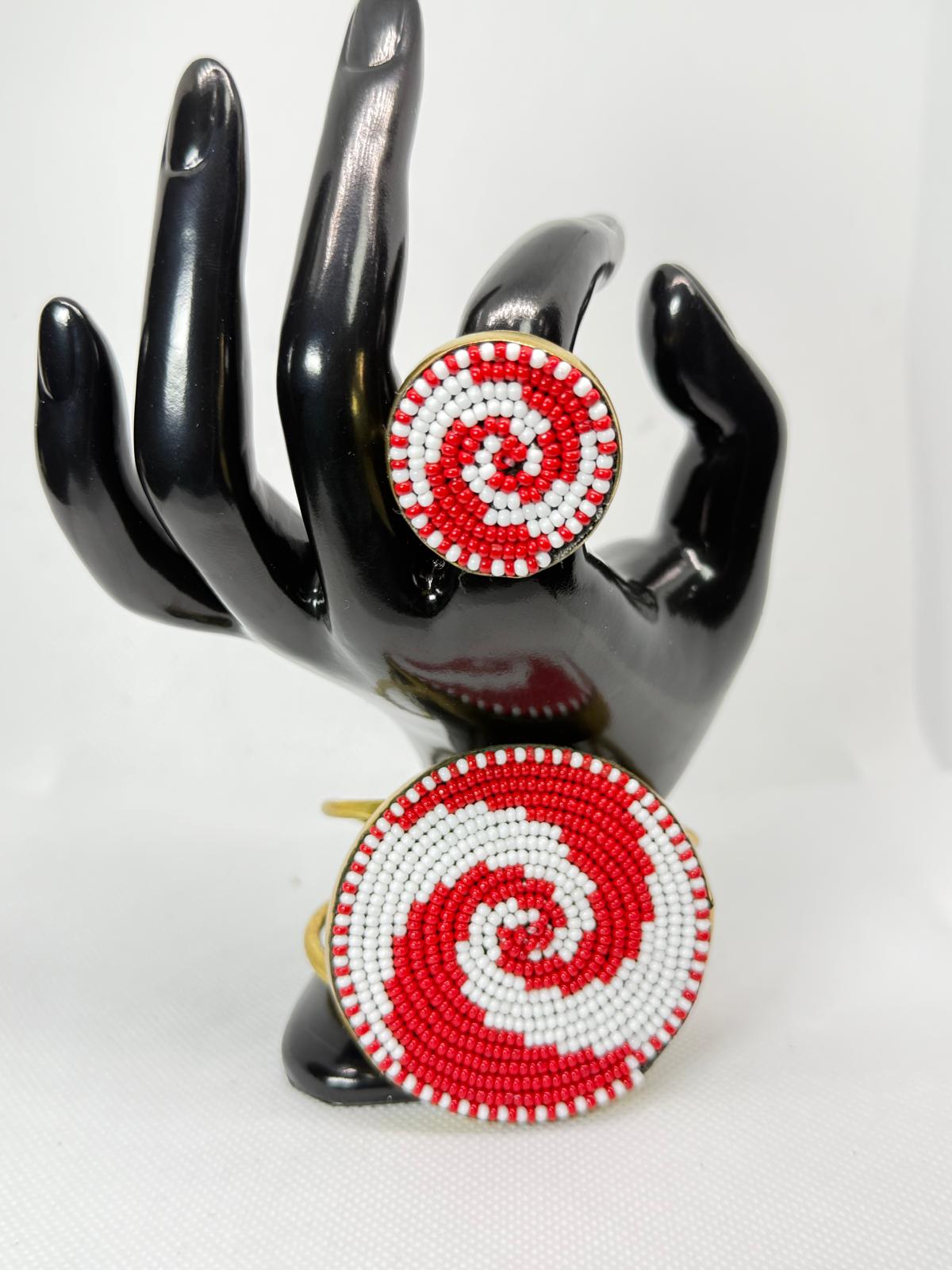 Royal Tribe Beaded Bracelet & Ring Set