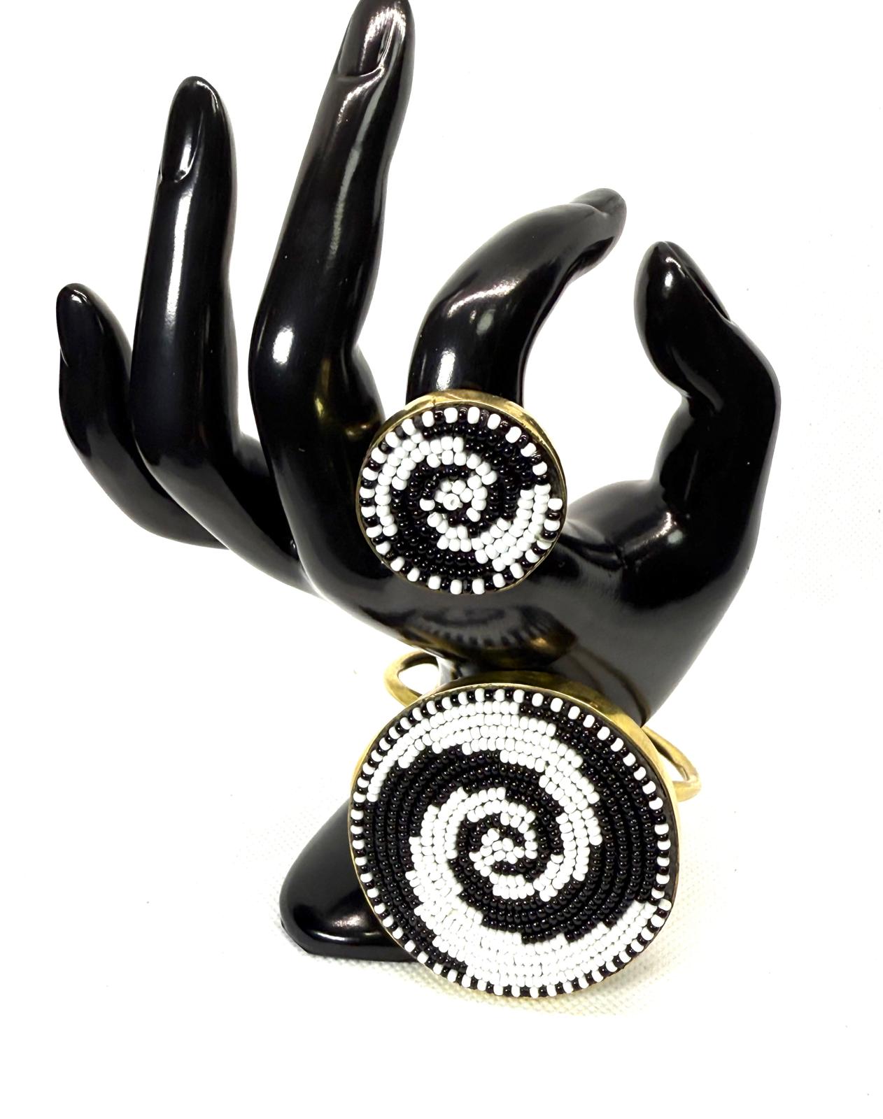 Royal Tribe Beaded Bracelet & Ring Set